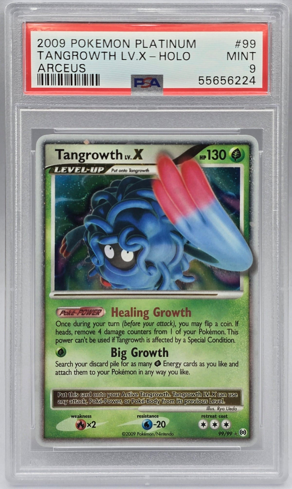 Pokemon - PSA 9 Tangrowth LV.X 99/99 Arceus