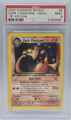 Pokemon - PSA 9 1st Edition Dark Charizard 4/82 Pokemon Rocket