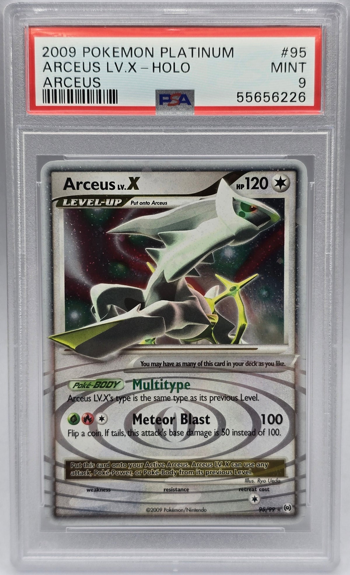 Pokemon - PSA 9 Arceus LV.X 95/99 Arceus