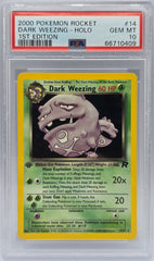 Pokemon - PSA 10 1st Edition Dark Weezing 14/82 Rocket