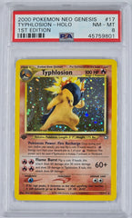 Pokemon - PSA 8 1st Edition Typhlosion 17/111 Neo Genesis