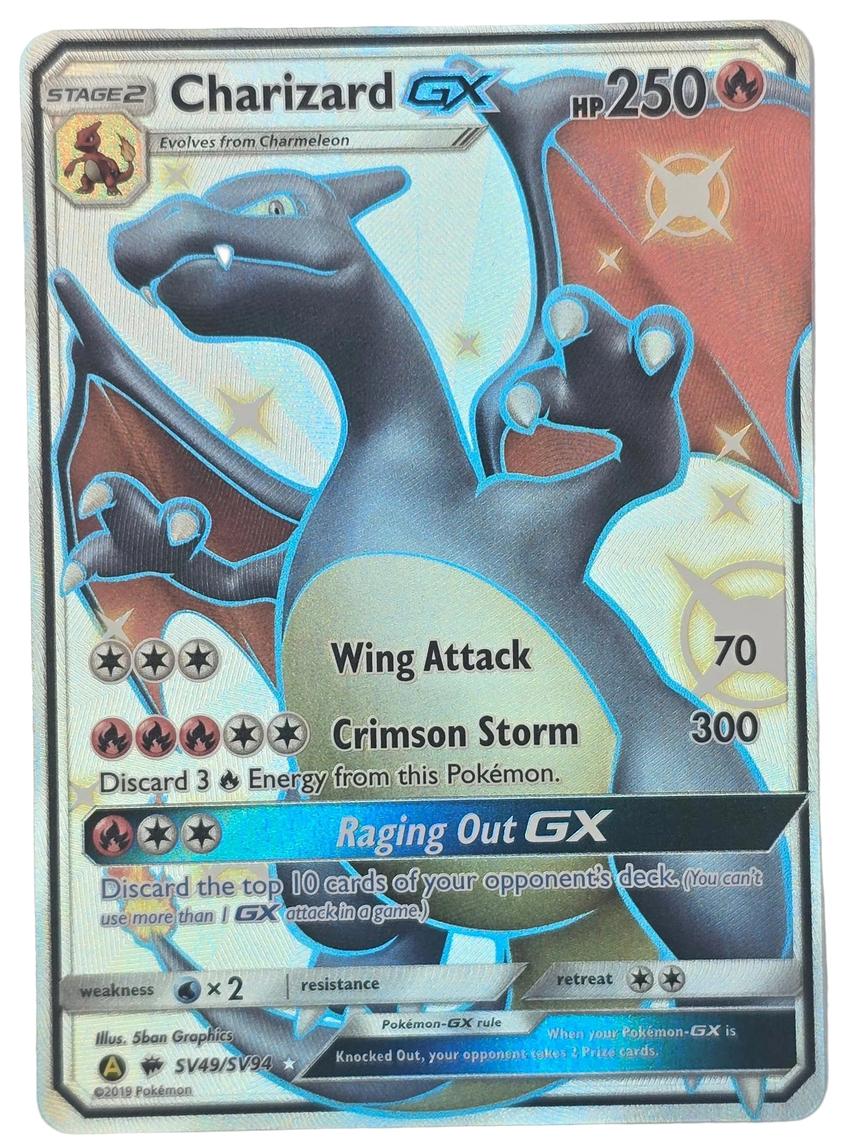 Pokemon - Charizard GX SV49/SV94 Hidden Fates