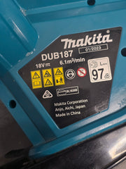 MAKITA - 18V Brushless Blower Vacuum - DUB187