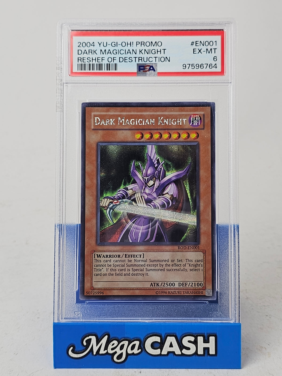 Japanese Yu Gi Oh! 2004 Dark Magician Knight EN001 PSA 6