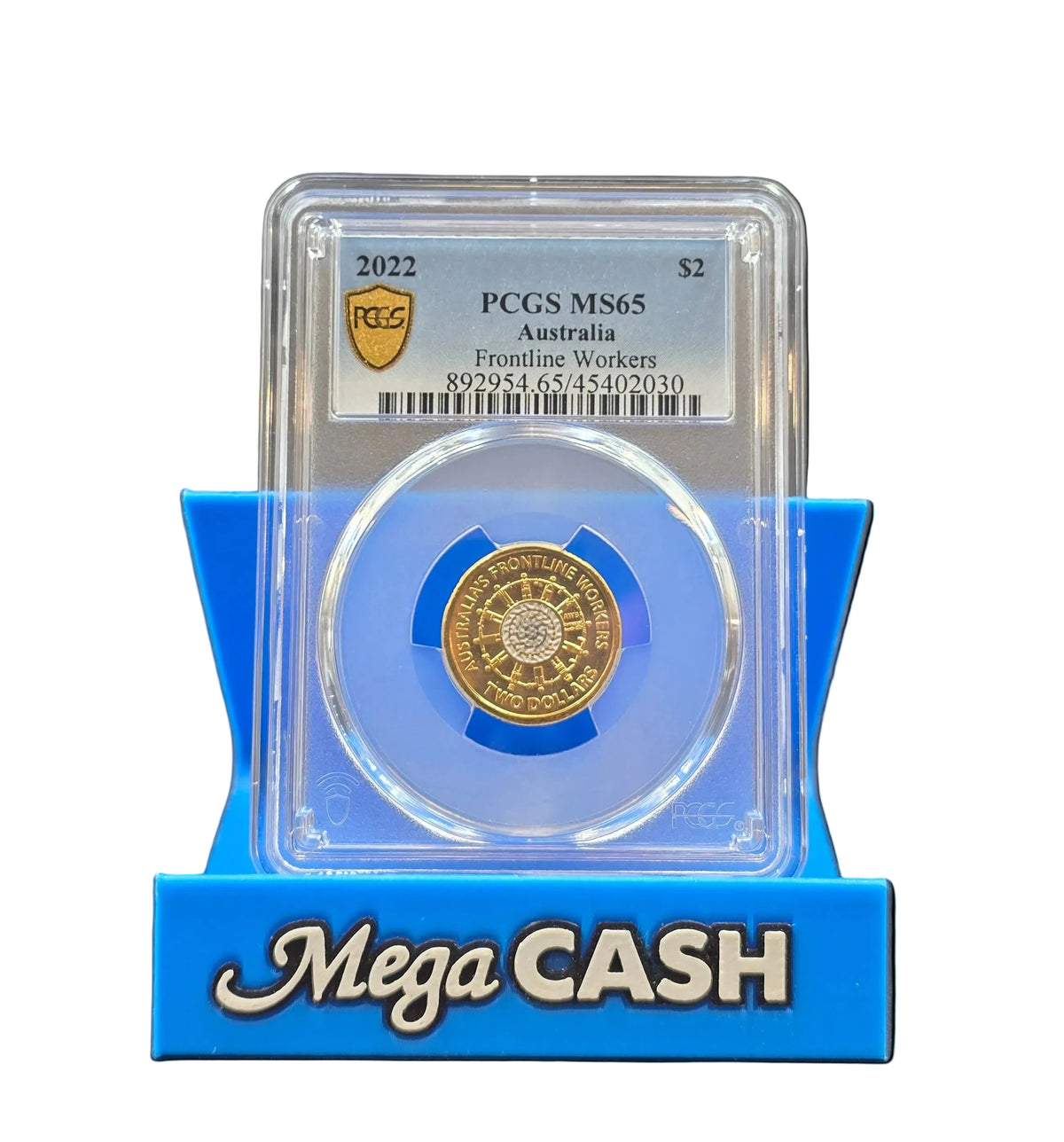 2022 PCGS MS65 Frontline Workers Coloured $2 Coin