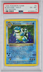 Pokemon - PSA 6 1st Edition Blastoise 2/102