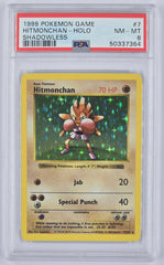 Pokemon - PSA 8 Hitmonchan 7/102 Shadowless