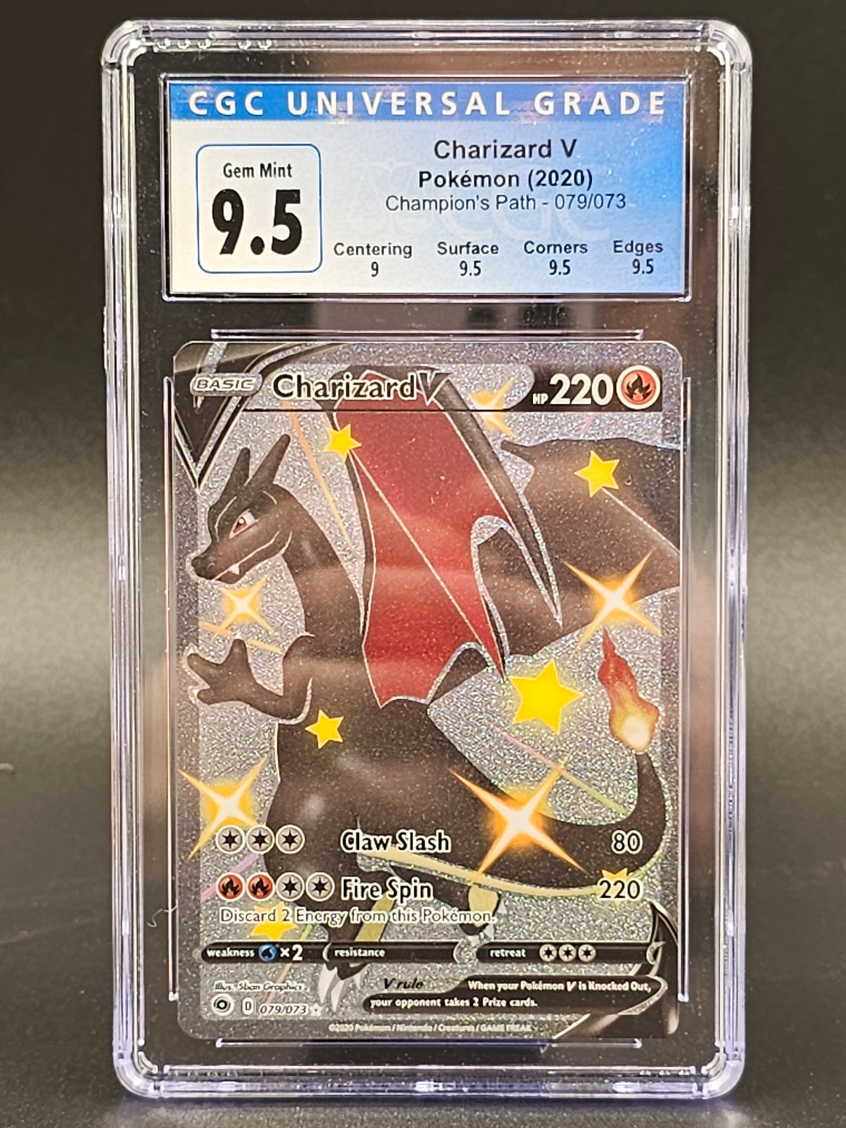 Pokemon Charizard V 079/073 Champion's Path - CGC 9.5