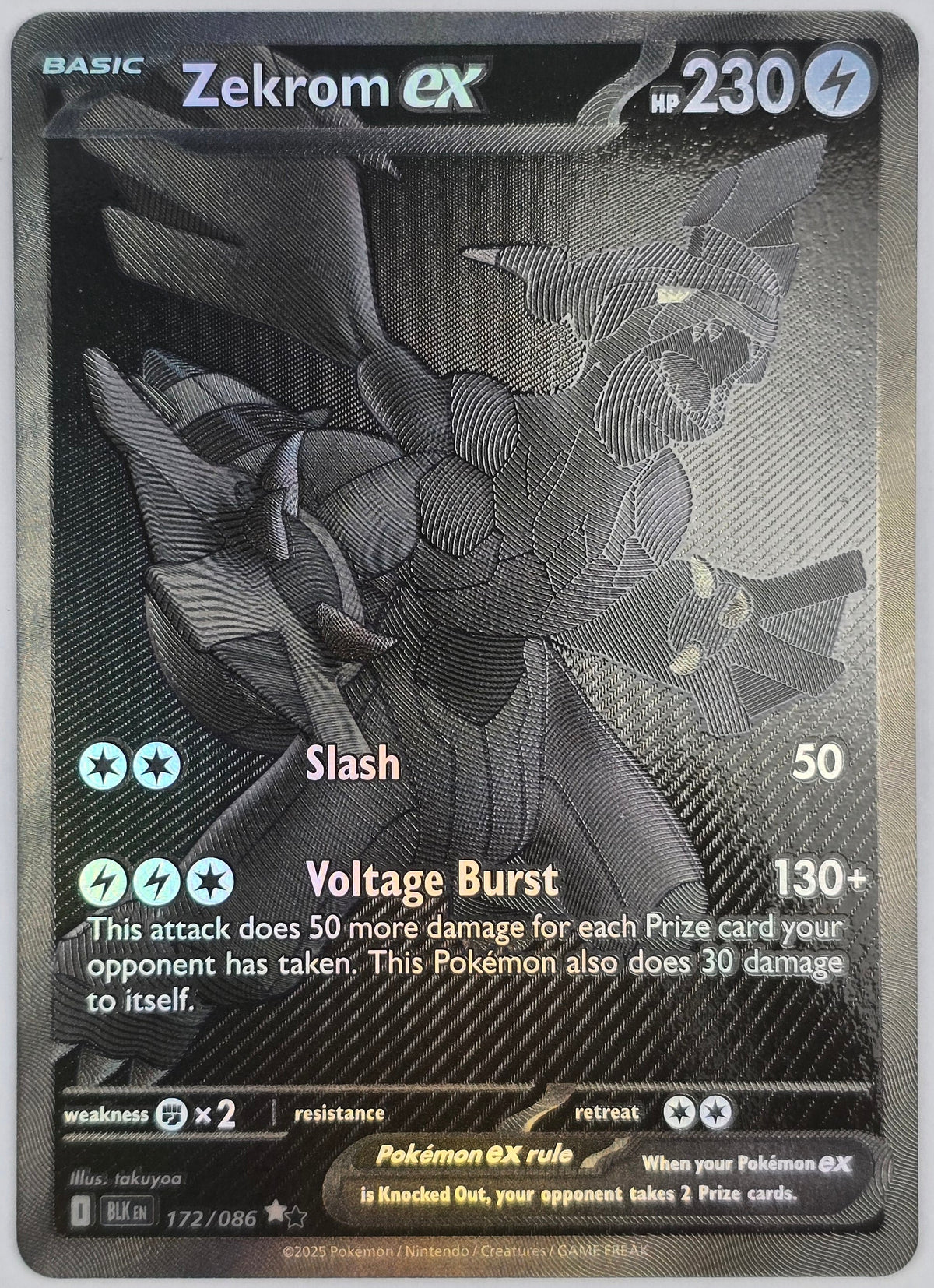 Pokemon - Zekrom ex 172/086 Black Bolt