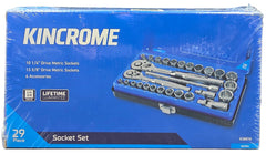 Kinchrome 1/4 and 3/8 Drive Socket Set Metric 29 Piece- K28018