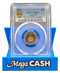 2016 PCGS MS66 50 Years Of Decimal Currency $2 Coin
