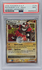Pokemon - PSA 9 Rhyperior LV.X 145/146 Legends Awakened