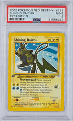 Pokemon - PSA 9 1st Edition Shining Raichu 111/105 Neo Destiny