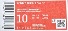 NIKE Womens - Dunk Low SE - Size US 10