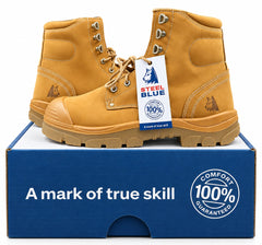 Steel Blue - Argyle Zip Safety Boots - 332152 - Wheat - Size 12AU