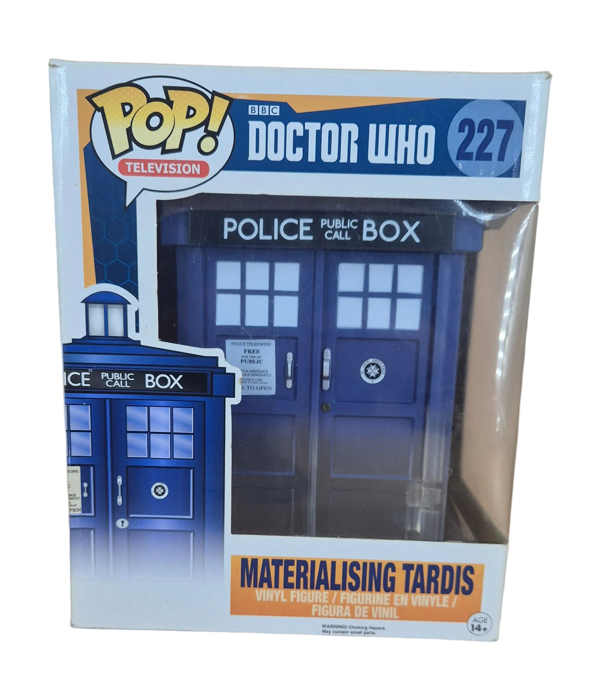 MATERIALISING TARDIS POP VINYL