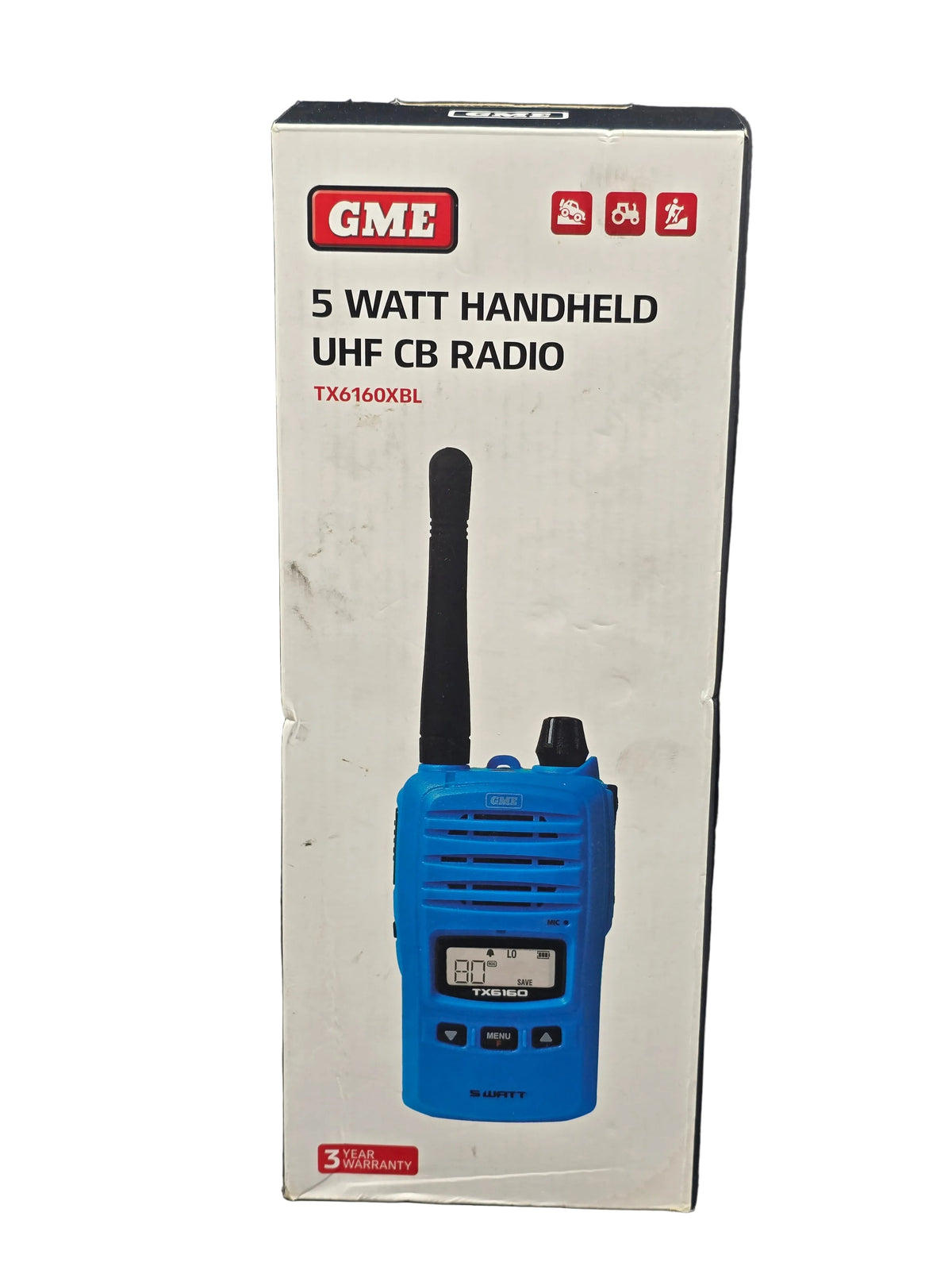 GME - 5/1 Watt IP67 UHF CB Handheld Radio - TX6160XBL