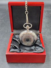 Unisex Elite Pocket Watch - 6513 - Engraved as Pictured