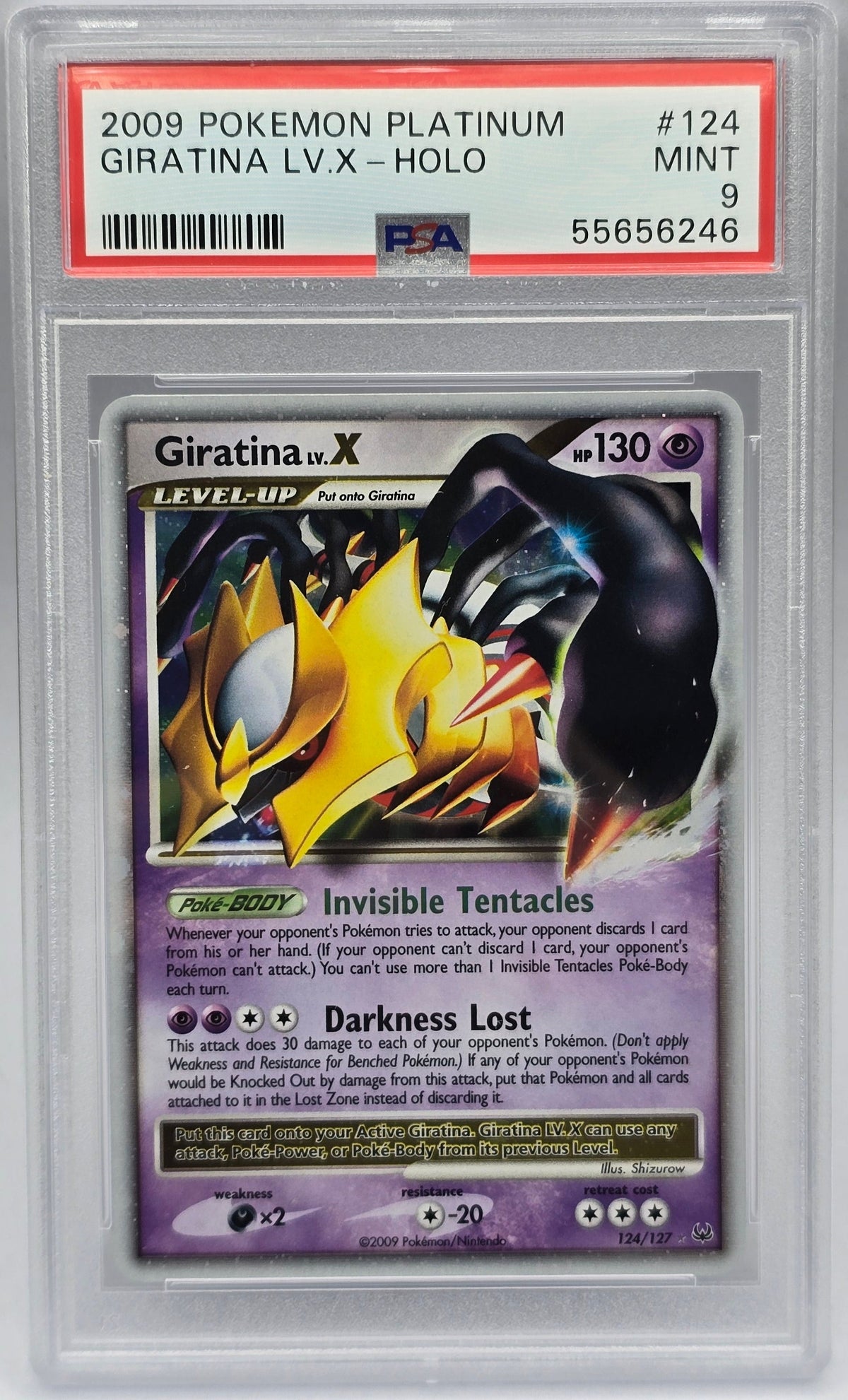 Pokemon - PSA 9 Giratina LV.X 124/127 Platinum