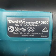 Makita - 150mm Random Orbital Polisher - DPO600 + 4.0Ah Battery