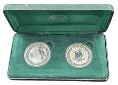 2000-2001 The Perth Mint 999 Silver 1oz $1 Coins (1oz Each)