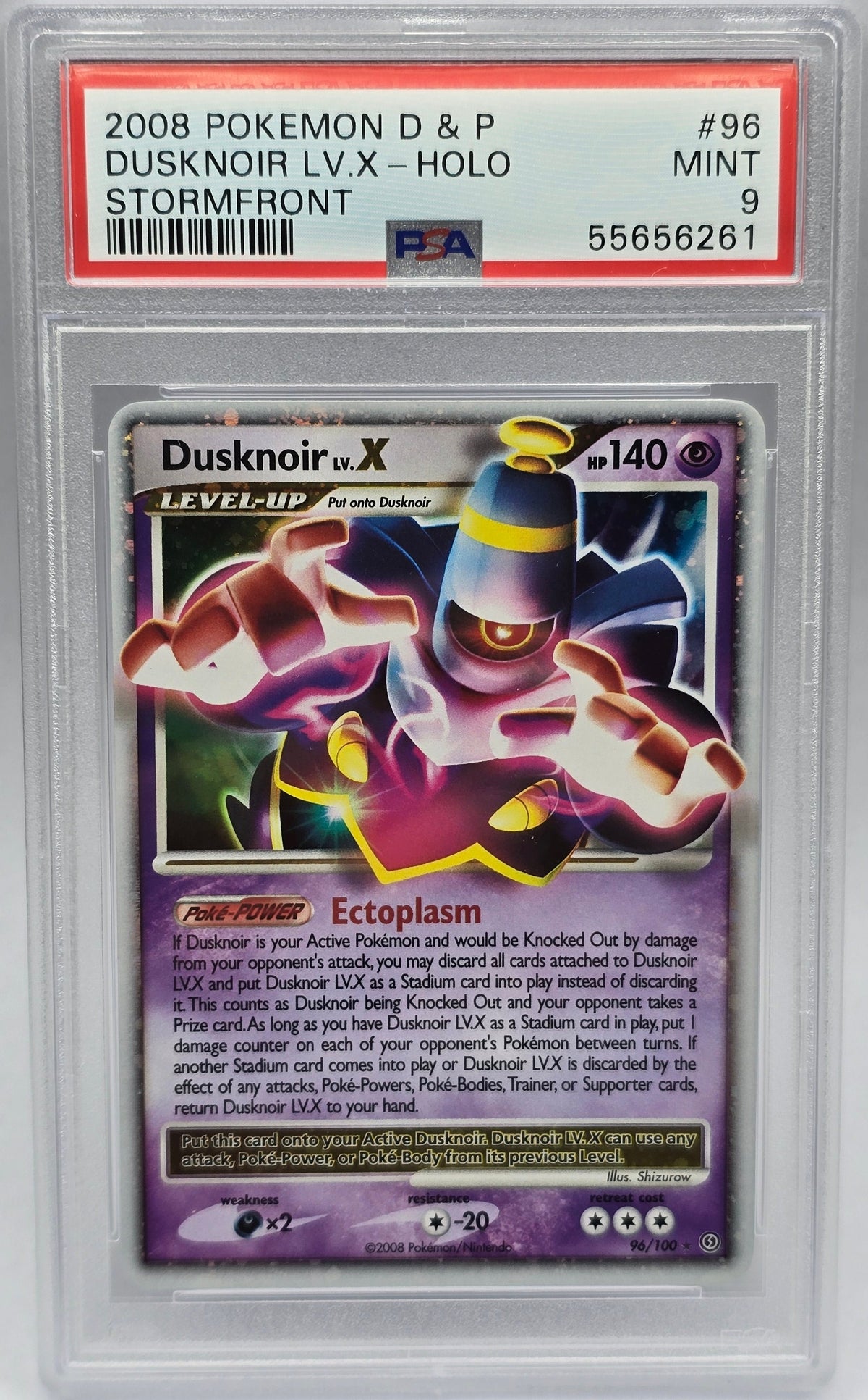 Pokemon - PSA 9 Dusknoir LV.X 96/100 Stormfront