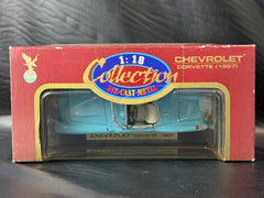 Road Legends Die - Cast Metal Collection 1:18 Chevrolet Corvette 1957 Model Car - Mega Cash Sydney