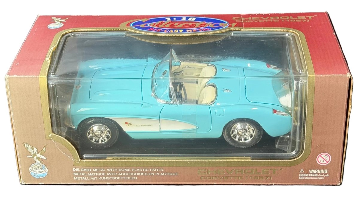 Road Legends Die - Cast Metal Collection 1:18 Chevrolet Corvette 1957 Model Car - Mega Cash Sydney