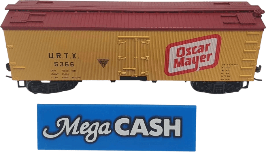 Roundhouse - 85500 HO - Oscar Mayer 36' Meet Reefer URTX 5366 - Train - Mega Cash Sydney