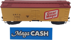 Roundhouse - 85500 HO - Oscar Mayer 36' Meet Reefer URTX 5366 - Train - Mega Cash Sydney