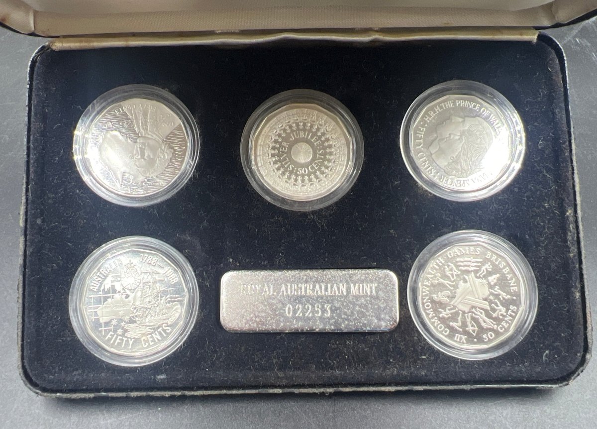 Royal Australian Mint - Sydney Coin Fair 18-19 Nov 1989- Silver Special Release Set - Mega Cash Sydney