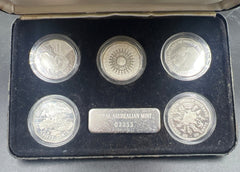 Royal Australian Mint - Sydney Coin Fair 18-19 Nov 1989- Silver Special Release Set - Mega Cash Sydney