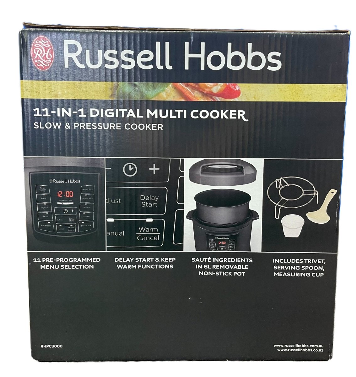 Russell Hobbs 11 - in - 1 Digital Multi Cooker - Slow & Pressure Cooker - Mega Cash Sydney