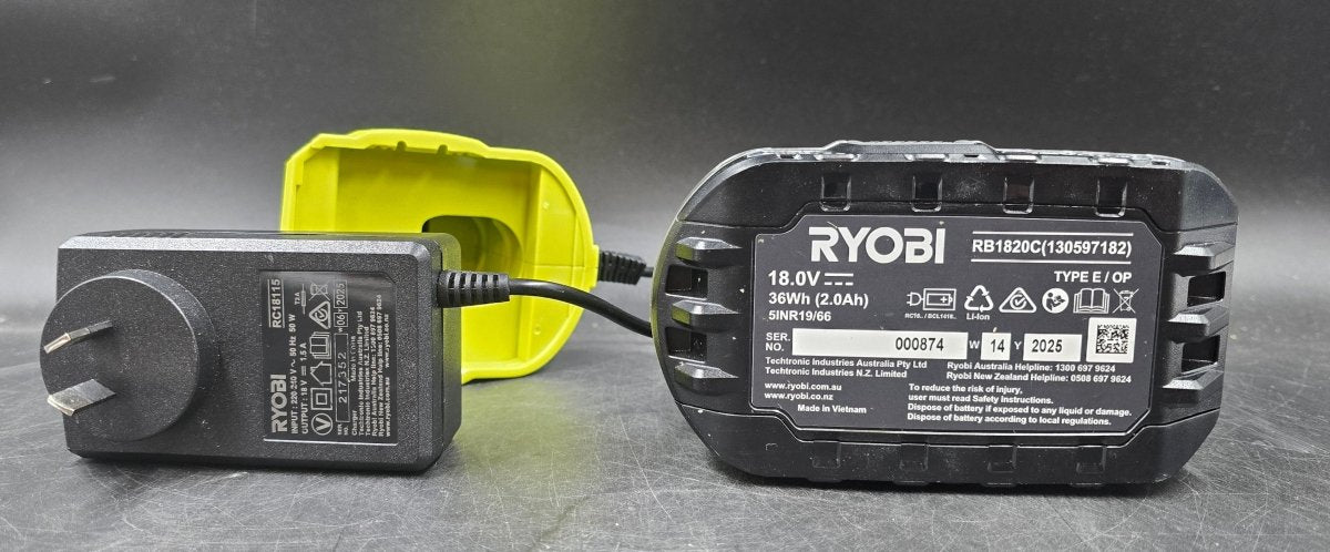 RYOBI - 18V One+ 2.0Ah Battery & Charger Kit - Mega Cash Sydney