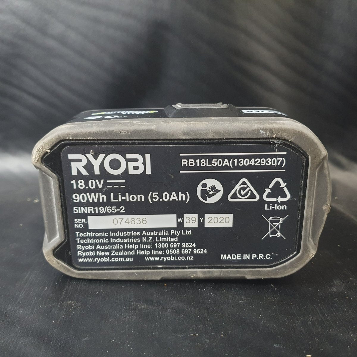 Ryobi - 18V One+ 5.0Ah Li-Ion Battery - RB18L50A - Mega Cash Sydney