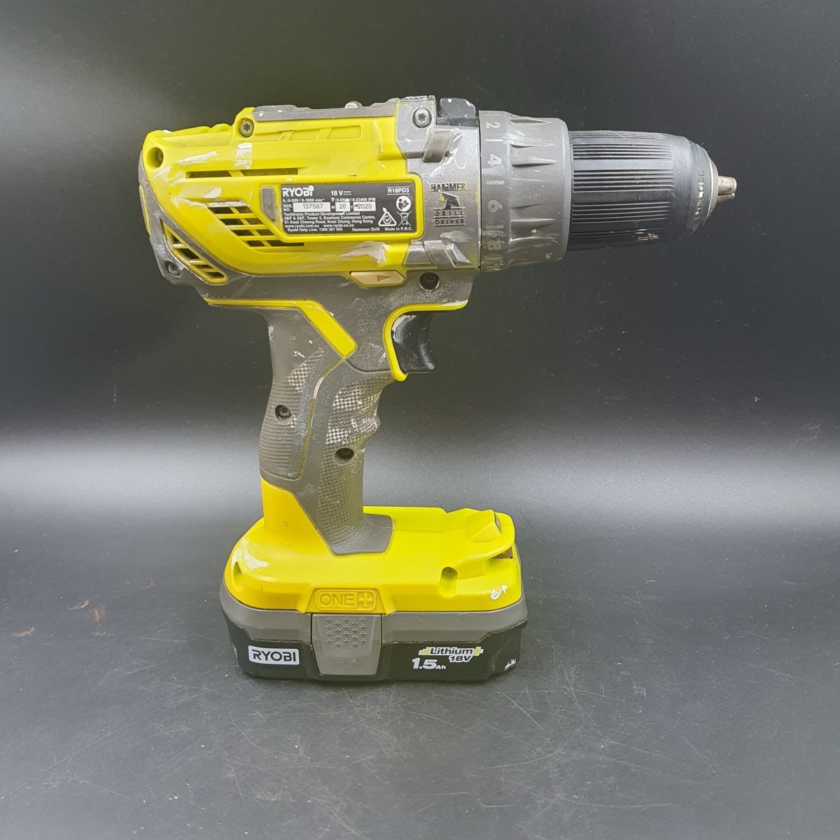 Ryobi - 18V ONE+ HAMMER DRILL - R18PD3 + 1.5Ah Battery - Mega Cash Sydney