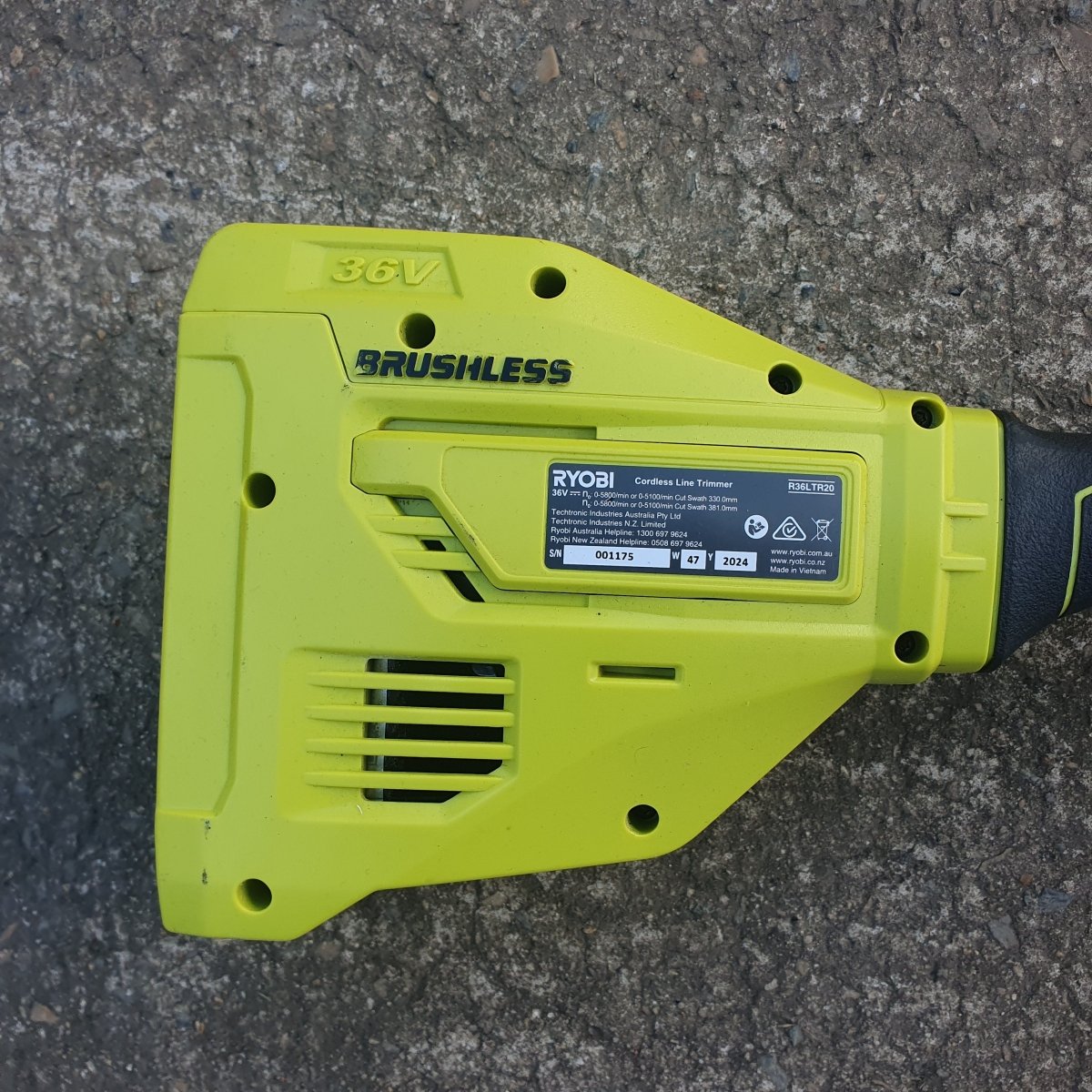 RYOBI - 36V 33/38 cm Brushless Line Trimmer - R36LTR20 - Tool Only - Mega Cash Sydney