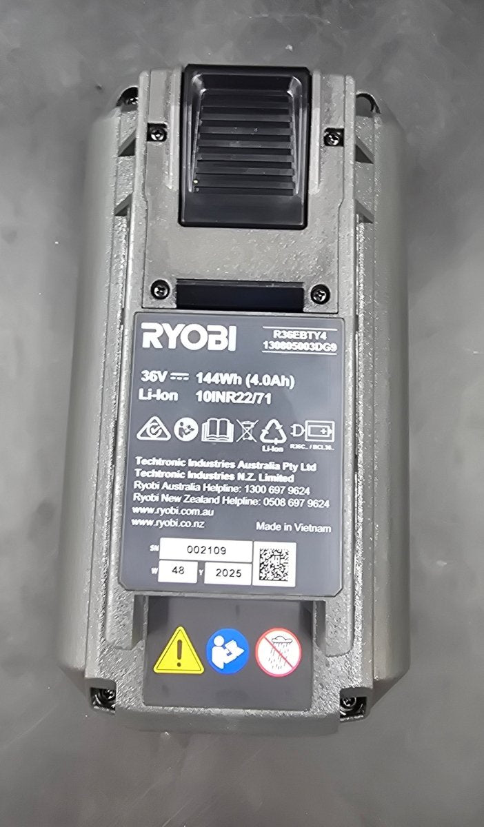 RYOBI - 36V 4Ah Garden Battery - R36BTY4 - Mega Cash Sydney