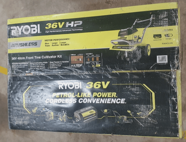 Ryobi - 36V HP Brushless 40cm Front Tine Cultivator Kit - R36XCLV16 - Mega Cash Sydney