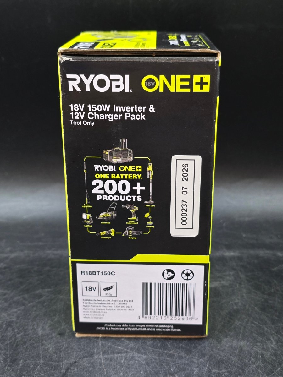 RYOBI - ONE+ 150W Charger & Inverter Auto Kit - Tool Only - R18BT150C - Mega Cash Sydney