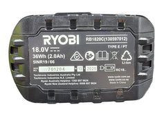 Ryobi One+ 18V Wired Intelliport Charger & 2.0AH Battery RB1820C - Mega Cash Sydney