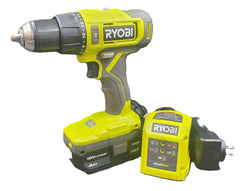 RYOBI - RPD18 - Cordless 13mm Hammer Drill Driver + 4AH Battery + Charger - Mega Cash Sydney
