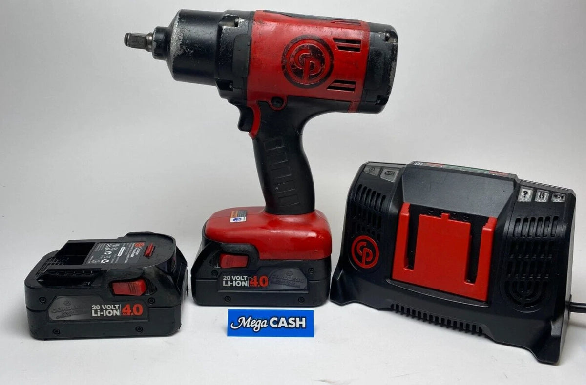 Chicago Pneumatic CP8828 3/8″ 20V 4.0Ah Lithium-Ion Cordless Impact Wrench Set