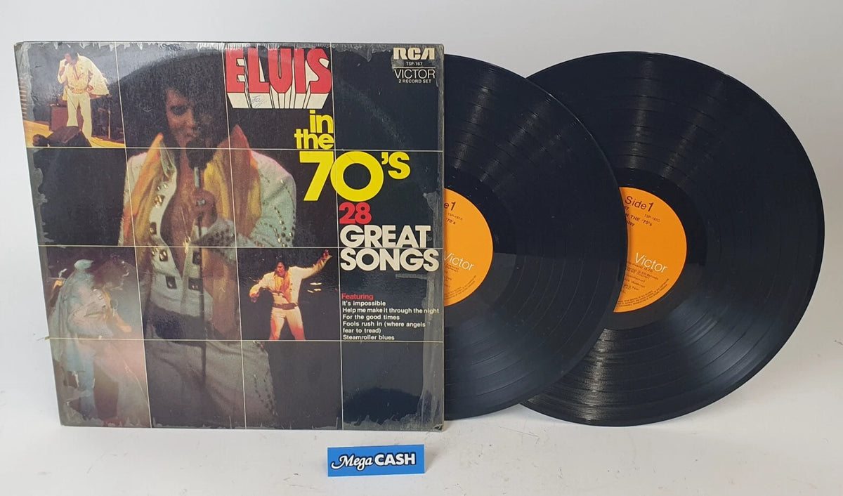 ELVIS PRESLEY - "Elvis in the 70's" - Double LP RECORD - RCA Victor – TSP-167
