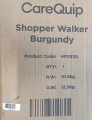 CAREQUIP - Shopper Walker - Burgundy - HF0330