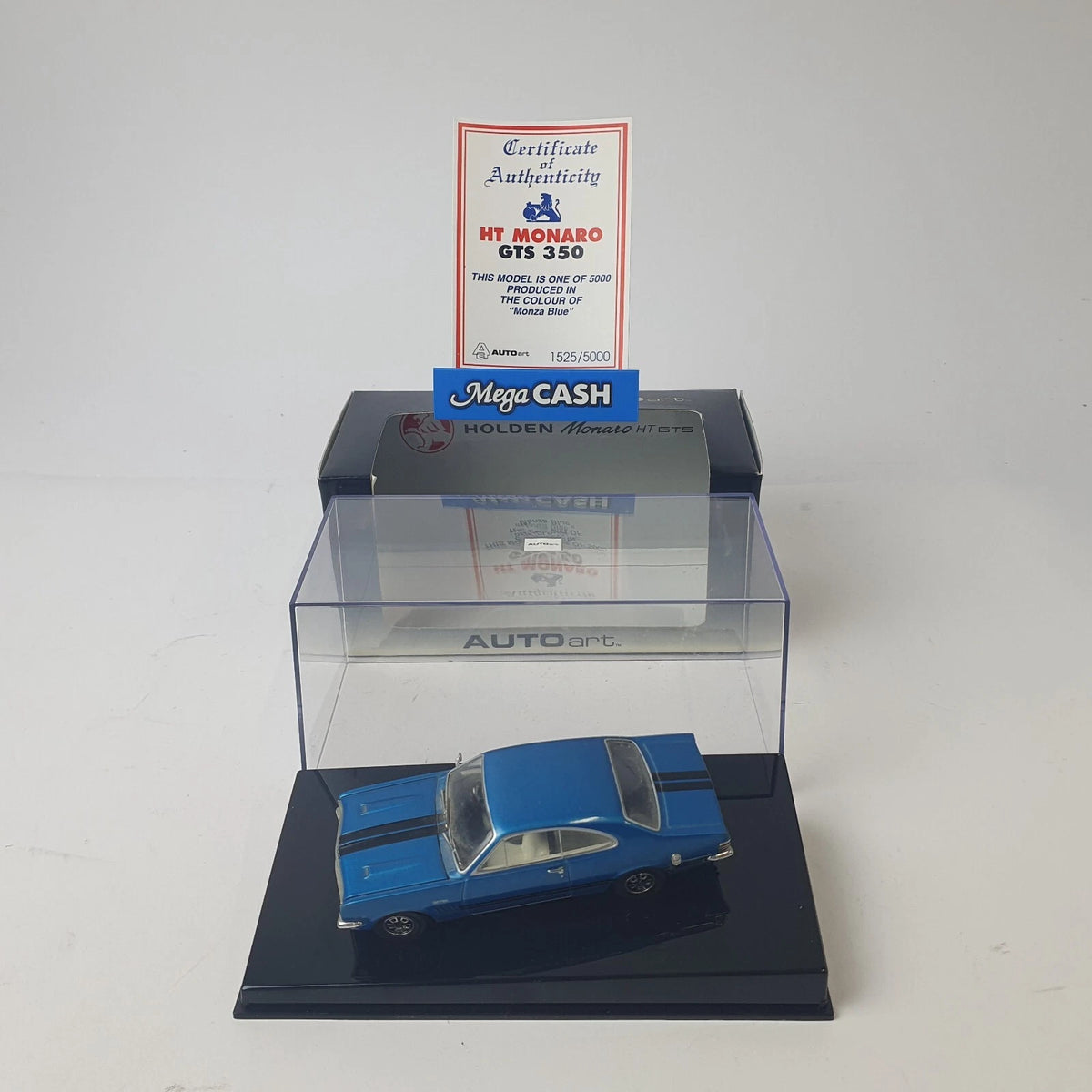 1:43 Biante - Holden HT Monaro GTS 350 - Monza Blue - Certification Card