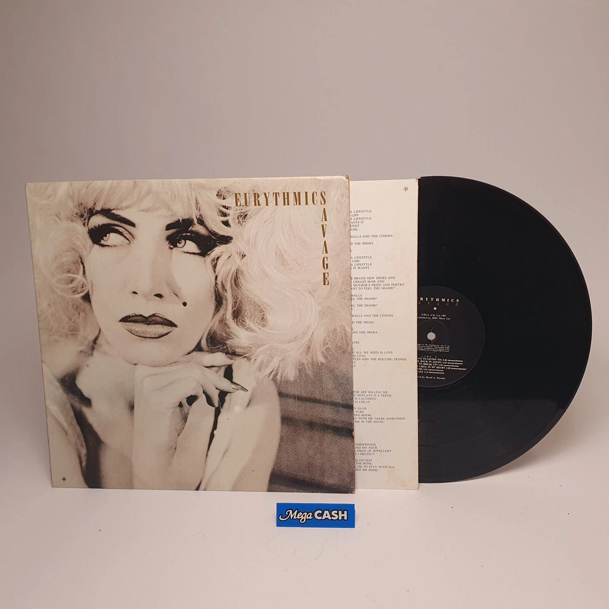 EURYTHMICS - "Savage" - LP RECORD - RCA – SFL1 0163