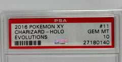 2016 Pokemon XY Evolutions 11/108 Charizard Holo - PSA 10 GEM MINT