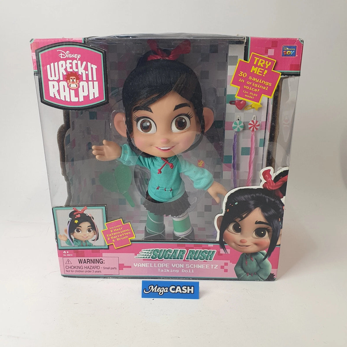 DISNEY - WRECK-IT RALPH - SUGAR RUSH - VANELLOPE VON SCHWEETZ - TALKING DOLL