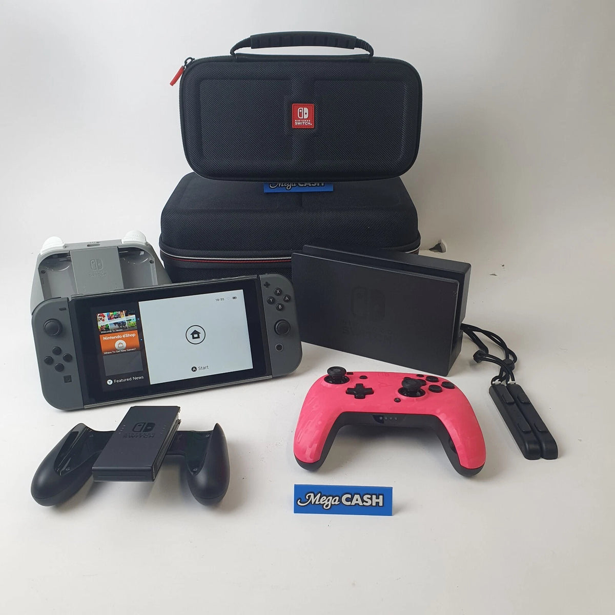 Nintendo Switch Console - HAC-001(-01) + Carry Case + Accessories